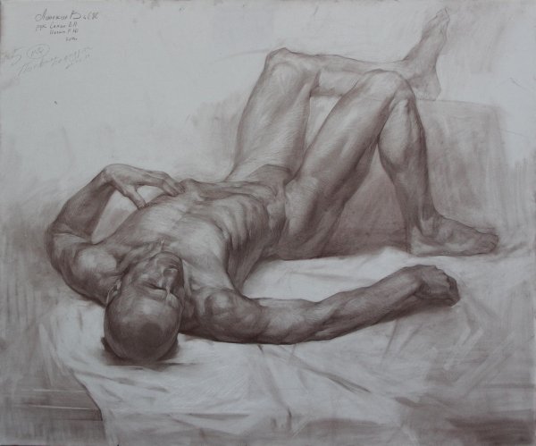 академический рисунок строгановка натура