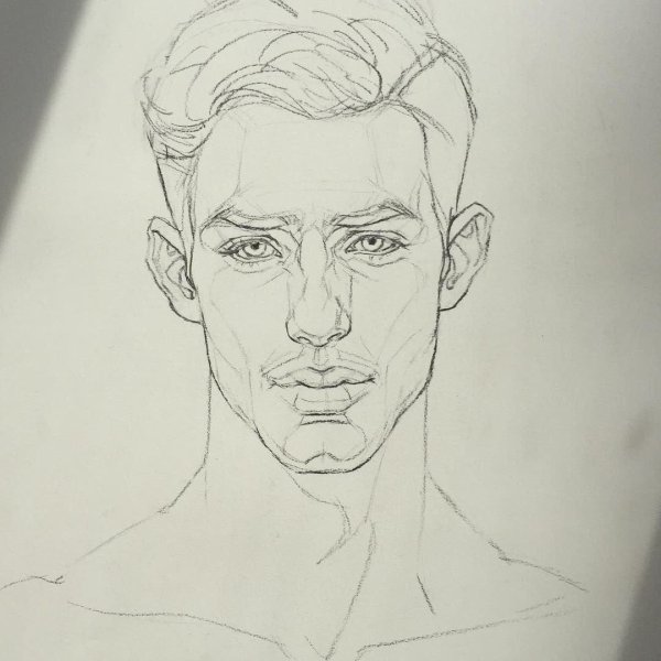 Нарисованные карандашом мужчины