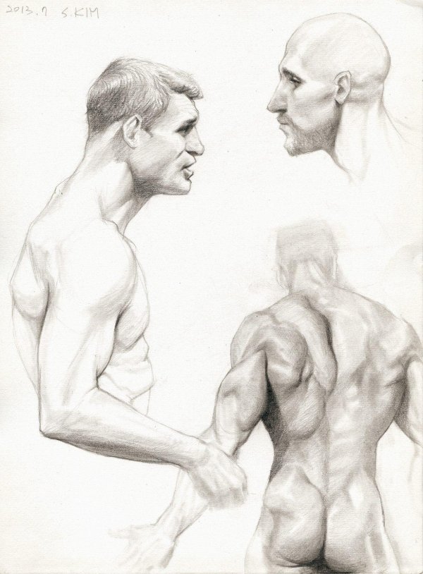 мужчина скетч