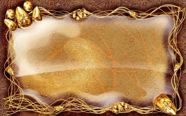 золотистая рамка