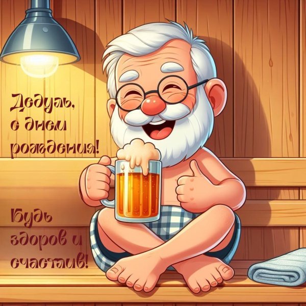 прикольная открытка на день рождения мужчине