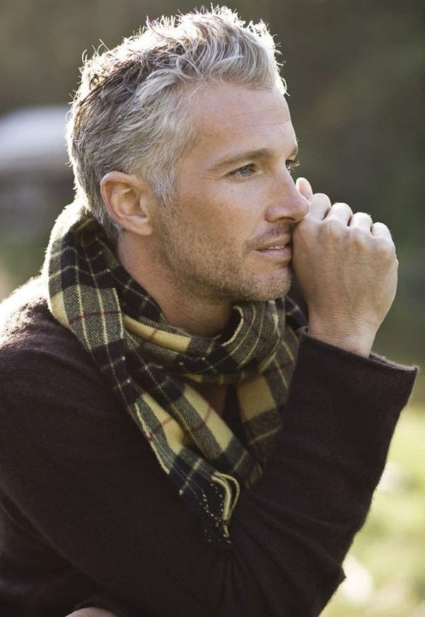 причёски для седых волос мужские