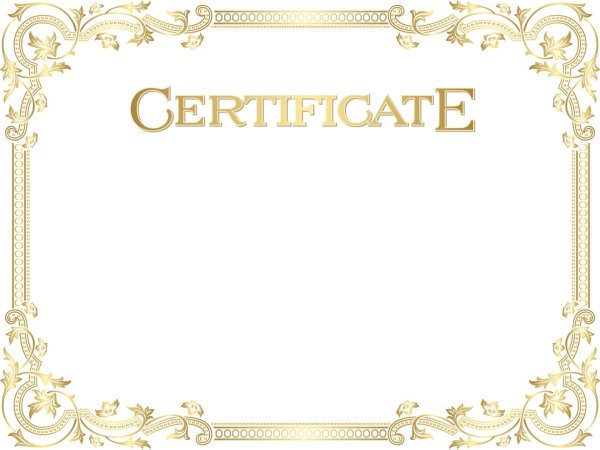 сертификат шаблон