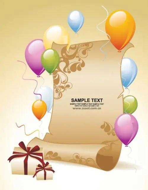 оформление открытки на день рождения