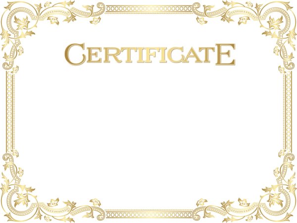 сертификат шаблон