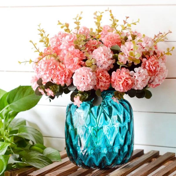 искусственные цветы гортензии