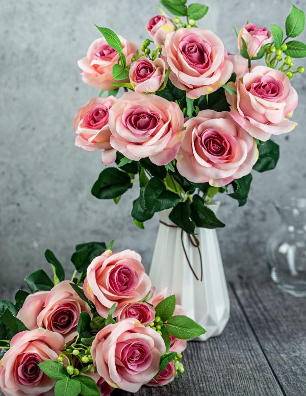 роза искусственная для декора