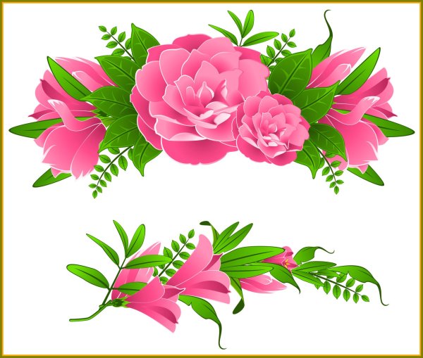 цветок векторный