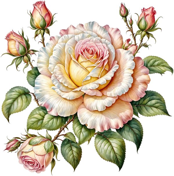 винтажная роза