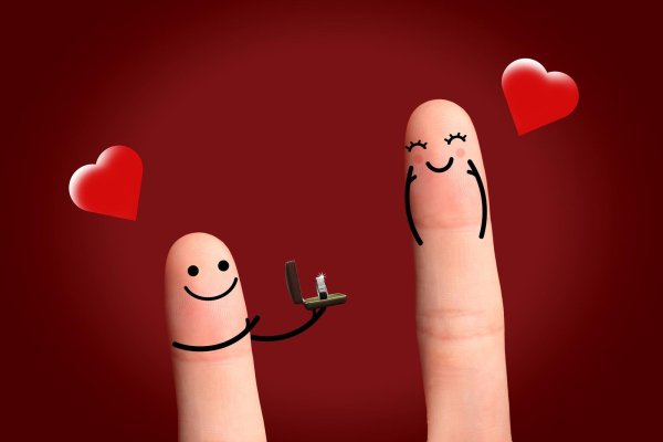 влюбленные пальцы