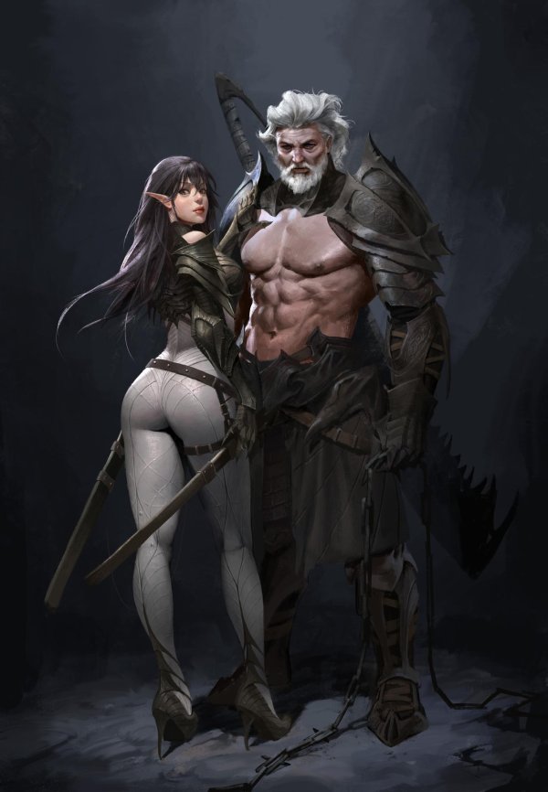 эльфийка воин