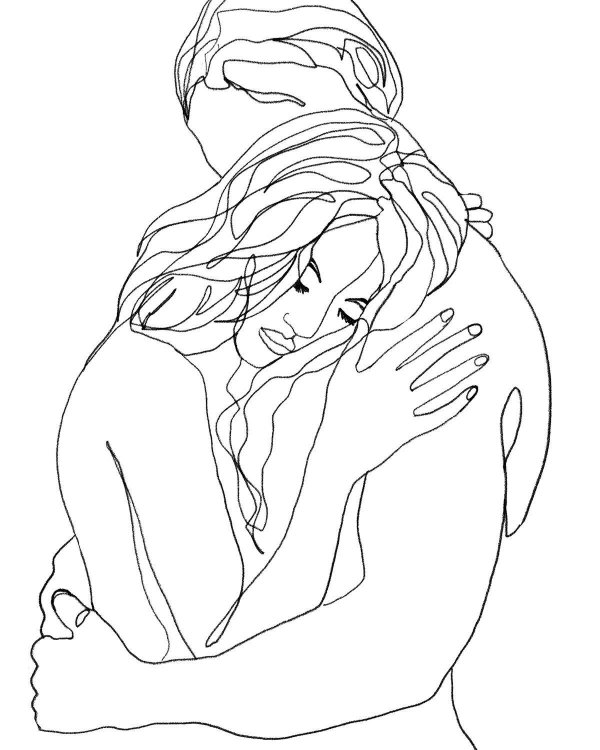 контурные рисунки