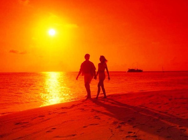 романтичный закат