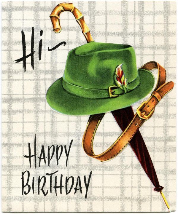 открытка с др мужчине на англ