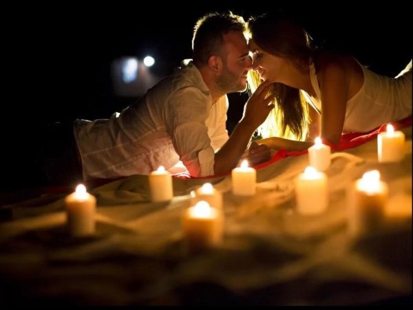 свеча влюбленные