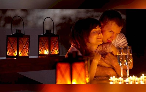 романтика при свечах