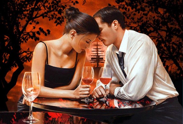 двое в кафе