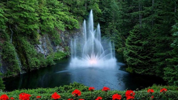 сады бутчартов фонтаны