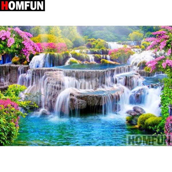 алмазная мозаика водопады больших размеров