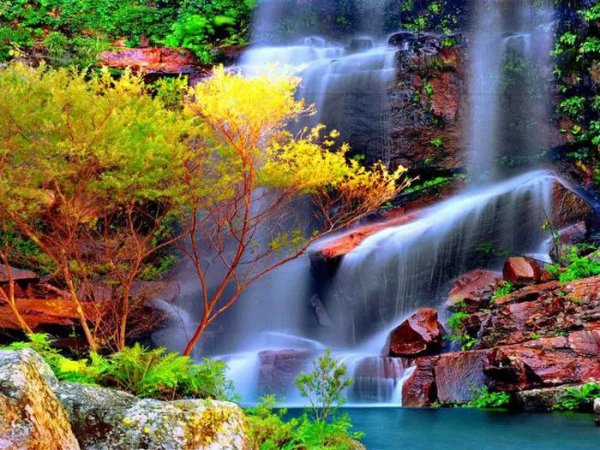 beautiful waterfall