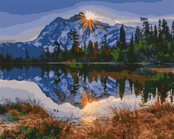 картина по номерам гора