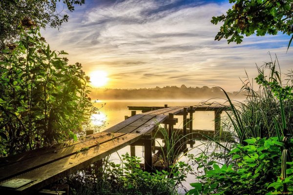 прудик речка мостикдеревня