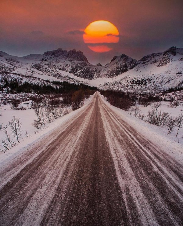 зима дорога