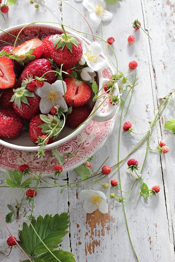 доброе утро с земляникой