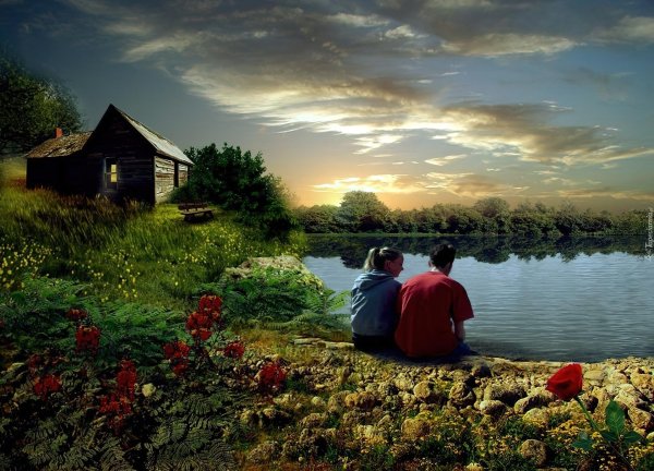 домик у речки