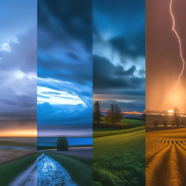 разряд молнии