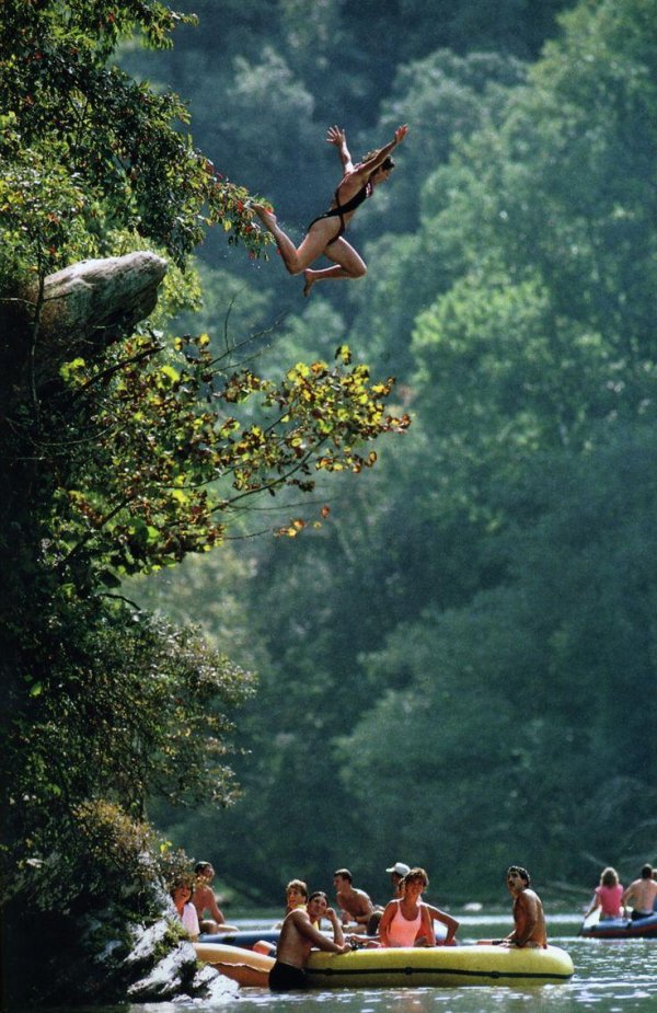 тарзанка у озера