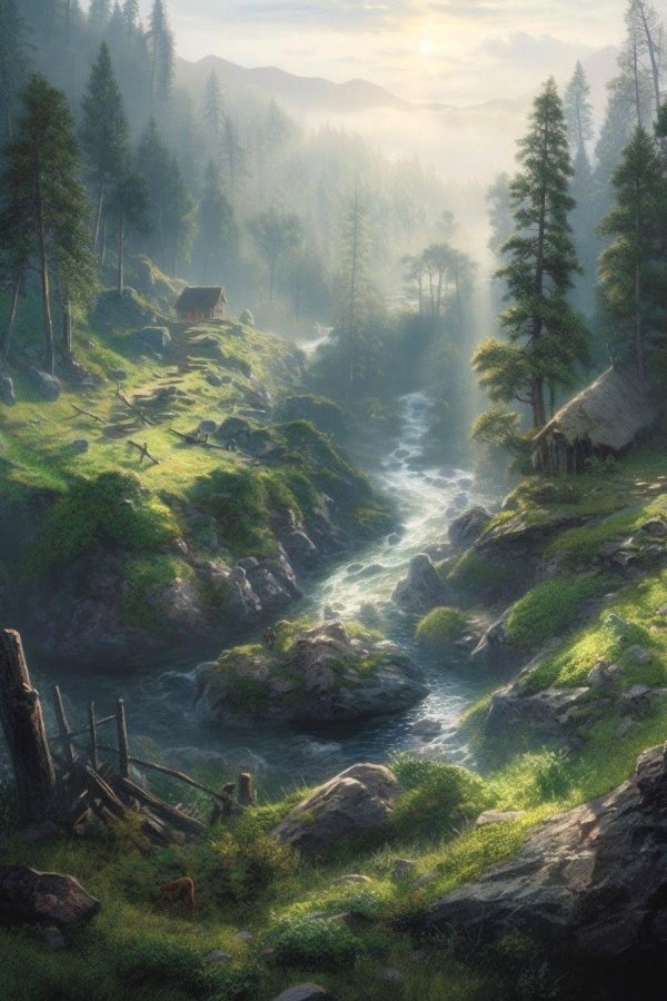 цифровая живопись пейзаж