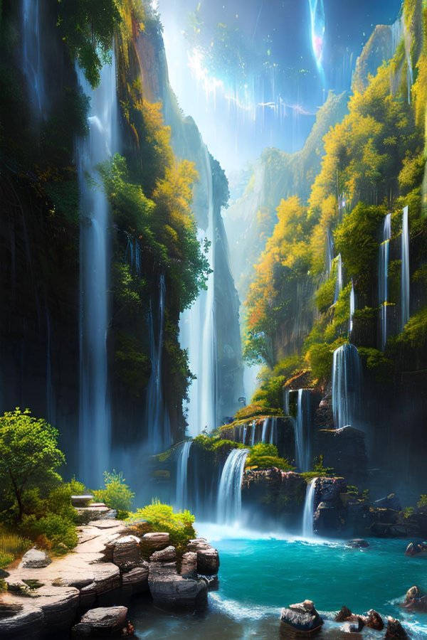 водопад пейзаж