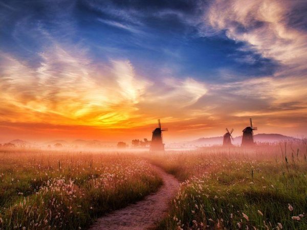 Природа на рассвете