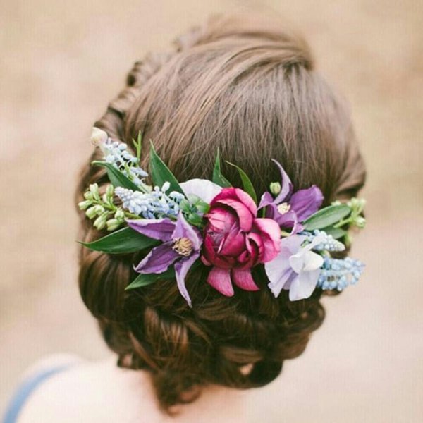цветочные украшения для волос