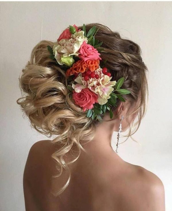 свадебные прически идеи