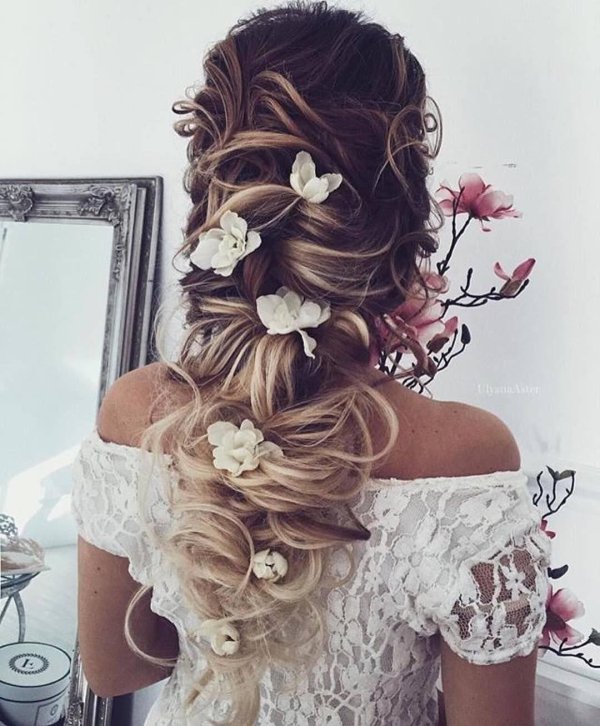 свадебные прически идеи