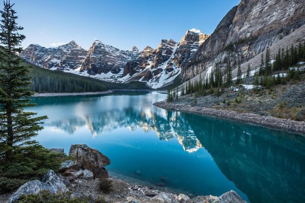 озеро морейн канада