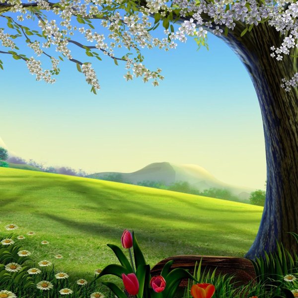фон весенний