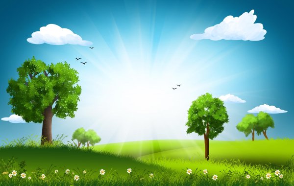 мультяшные пейзажи