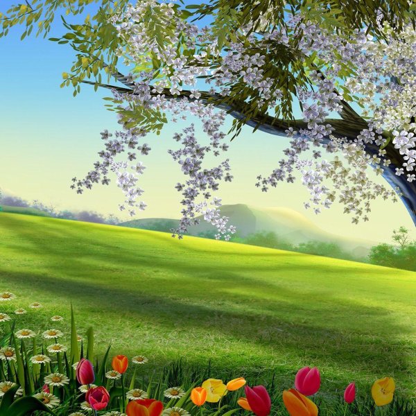 весенние фоны