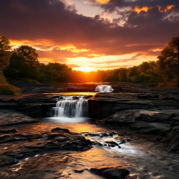 твин пикс водопад