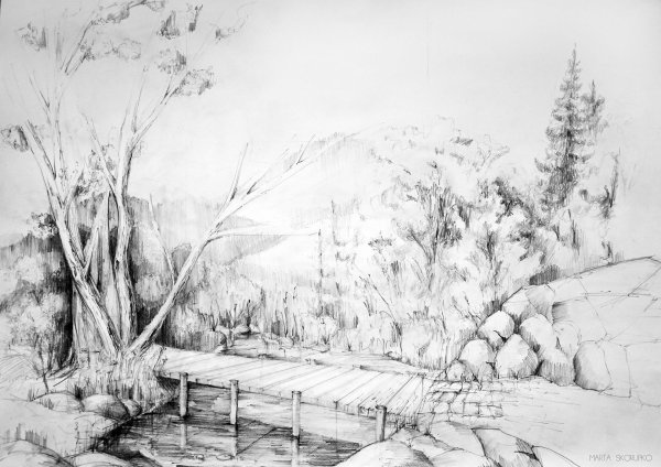 графический пейзаж