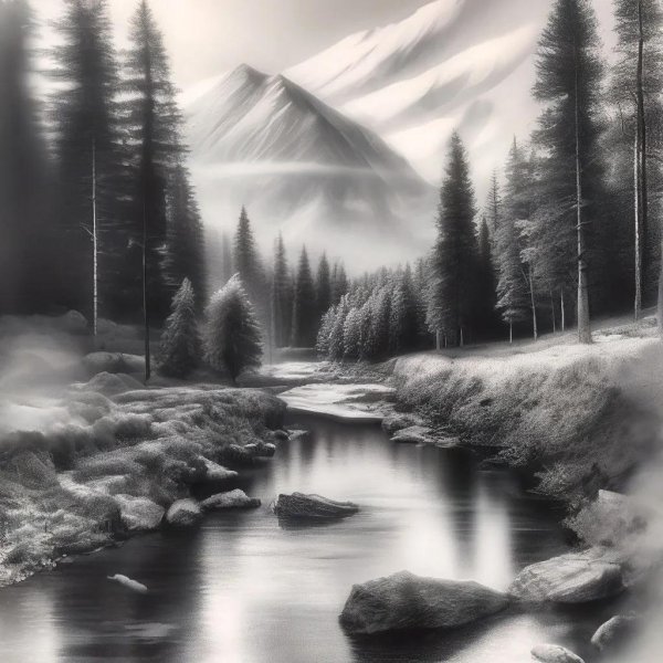 пейзажи природы рисунки