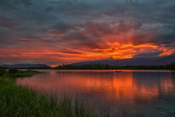 телецкое озеро закат