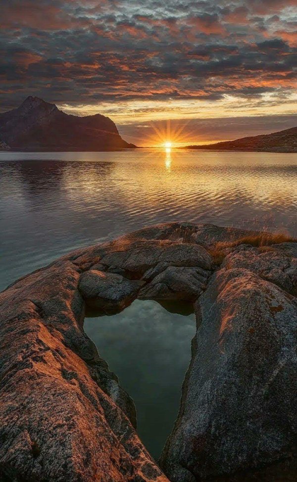 норвегия фьорды восход