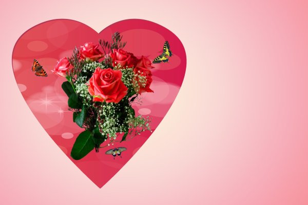 открытка сердца