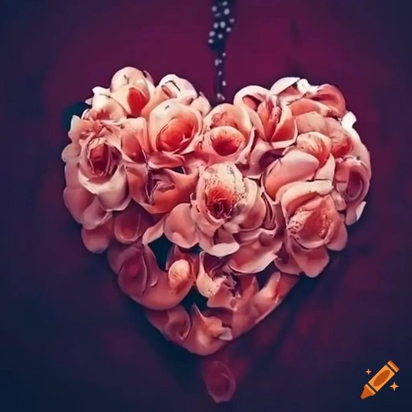 сердечко из роз