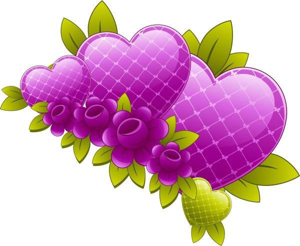 цветочки сердечки