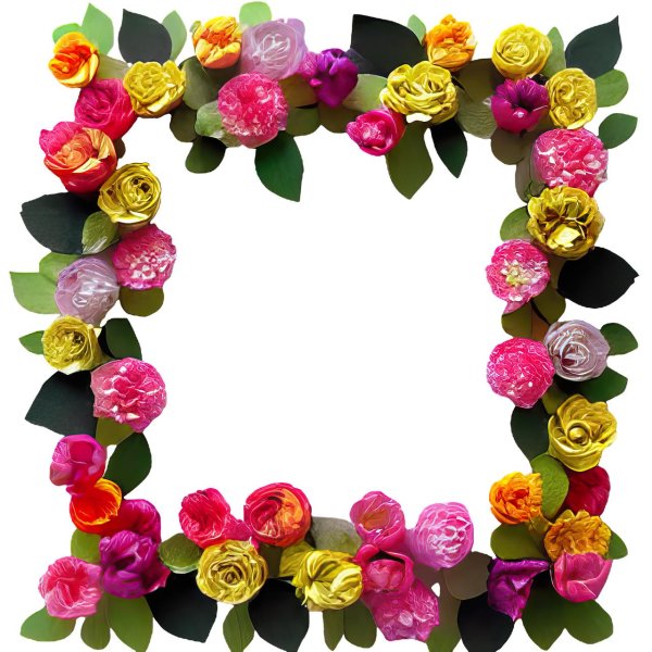 рамка цветочки